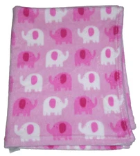 Garanimals Pink White Elephant Baby Blanket Walmart Security Lovey 30x36"