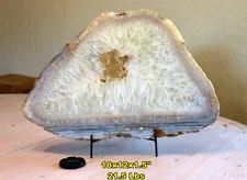 1.5 ft PYRAMID GEODE Slab * 18x12x1.5" - 21.5 Lbs * Natural Color * Brazil