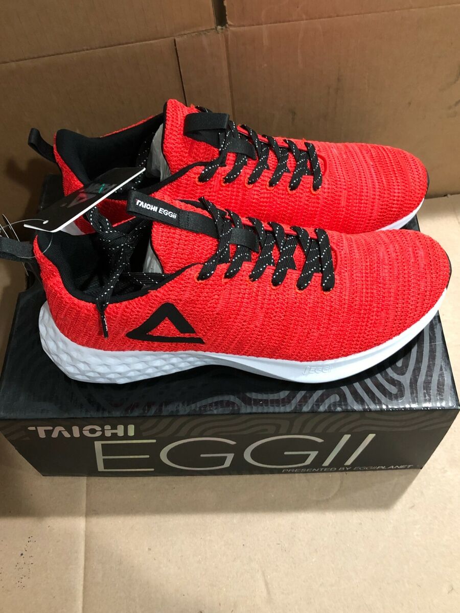 PEAK TAICHI EGGII CUSHIONING RUNNING SHOES FLOURESCENT RED PEAK TAICHI EGGII CUSHIONING RUNNING SHOES FLOURESCENT RED