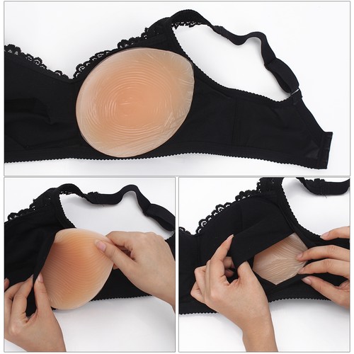 Silicone Breast Forms Bra Mastectomy Prosthesis Insert Pad 1 Pair - Picture 6 of 9