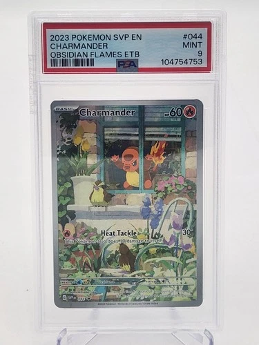 Charmander 44 - PSA 9 Mint - 2023 Pokémon Obsidian Flames ETB Black Star Promo