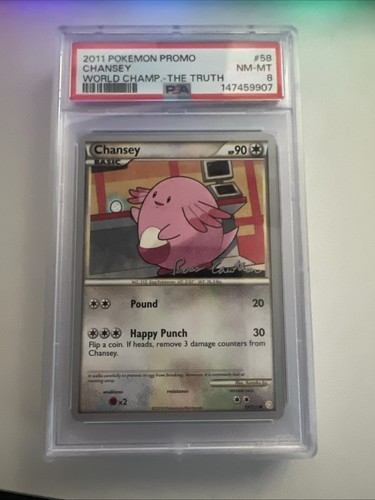 Chansey graded PSA 8 for sale on eBay