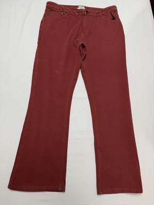 L.L. Bean Jeans Women s Size 10P Red Cotton Blend Stretch Slight Boot Classic