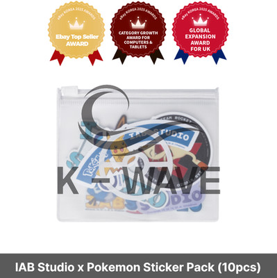 IAB Studio x Pokemon Sticker Pack (10 Stück) - Offline Store Exclusive