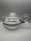 Vintage PYREX Flameware 8446B Stovetop Teapot & Lid 6 Cup Clear Glass Kettle