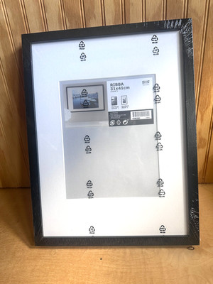 IKEA Ribba Black Picture Frame 12'' x 16'' or 31 x 41 CM SEALED