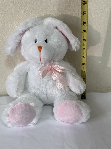 Beverly Hills Teddy Bear Co White Bunny Rabbit Plush 2010 - Picture 2 of 10