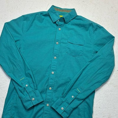Descendant of Thieves Shirt Men's Small Blue Button Up Cotton Limited Edition