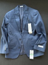 Calvin Klein Boys Slim Fit Stretch Blue Blazer Size 8 100 Polyester