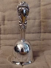 Reed & Barton Sterling Silver Bell Ornate Handle .925 Mid Century Burgundy 1949