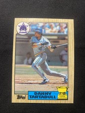 1987 Topps DANNY TARTABULL All-Star Rookie Gold Cup Card #476 Mariners KC Royals