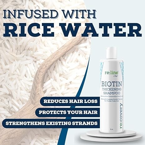 Hair Thickening Biotin Shampoo w/ Hair Regrowth Formula by Re-Line (8oz) - Picture 3 of 6