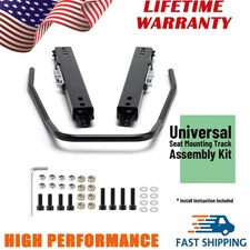 New Seat Slider Track Bracket Aessembly Kit Heavy Duty for NRG Sparco Dual Lock