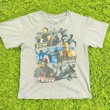 Vintage Raw ECW Smackdown Shirt YOUTH Large WWE Hardy Boyz John Cena Triple H
