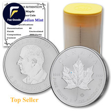 2026 Lot of (10) 1 Oz Canadian Maple Leaf Silver Coins Brilliant Uncirculated US