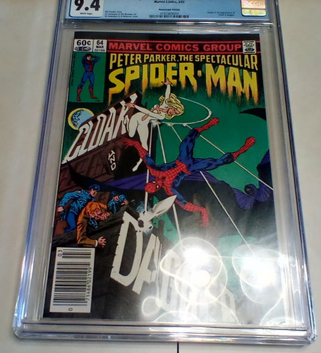 Spectacular Spider-Man # 64 (Mrvl)1982 - CGC 9.4 WP - 1st App. Cloak & Dagger NS
