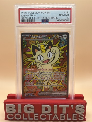 Meowth ex graded PSA 10 for sale on eBay