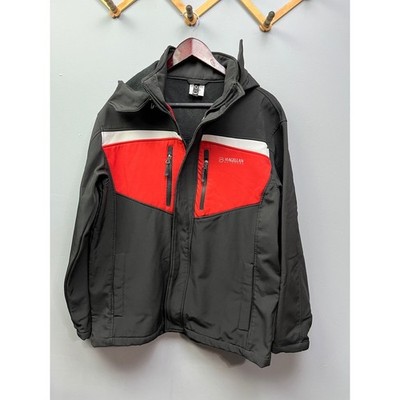 Teen Magellan Outdoors red/black full zip hooded coat XL 18-20