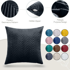Cushion Covers Cord Jumbo Plain Super Soft Luxury 18x18" 45x45cm - 10 + Colours