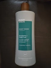 Raw Sugar Men Eucalyptus & Cedar Leaf Body Wash 25 oz (F12)