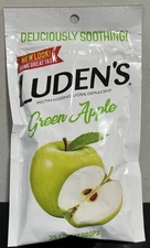 1 Bag Luden's Ludens Green Apple Flavor Throat Drops 25 Count- Exp 9/25 SEALED
