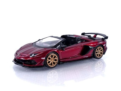Truescale Miniatures Mini Gt 1/64 Lamborghini Aventador Svj Roadster Rosso Efest