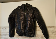 Braune Steppjacke für Damen / Gr. S / glänzend
