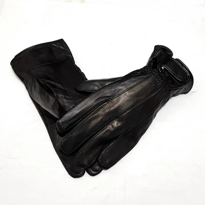 Gants Pour Hommes En Cuir L - XXL Hiver Gants Pour Hommes Chauds Noirs - Photo 1/2