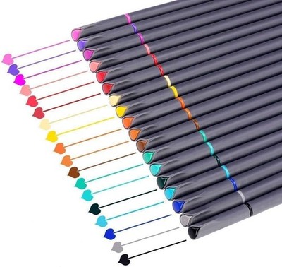iBayam Colored Journal Planner Pens 18 Pack Fine Point Fineliner Art Markers