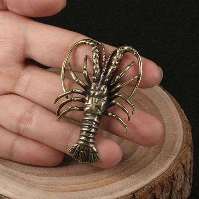 Messing Lobster Orumament Hummerstatue Home Decor für Bürocafés Schlafzimmer