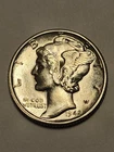1942 D UNC+++ Full Split Bands Mercury Dime Rare Blast White