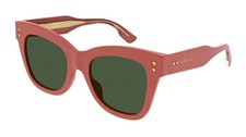 Gucci GG1082S Women's Cat Eye Sunglasses Pink Gold Green