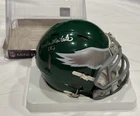 Jordan Mailata Signed Philadelphia Eagles Kelly Green Mini Helmet Beckett