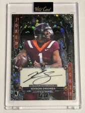 Kyron Drones Auto 1/1 2024 Wild Card 7 Card Studs Jokers Wild Virginia Tech