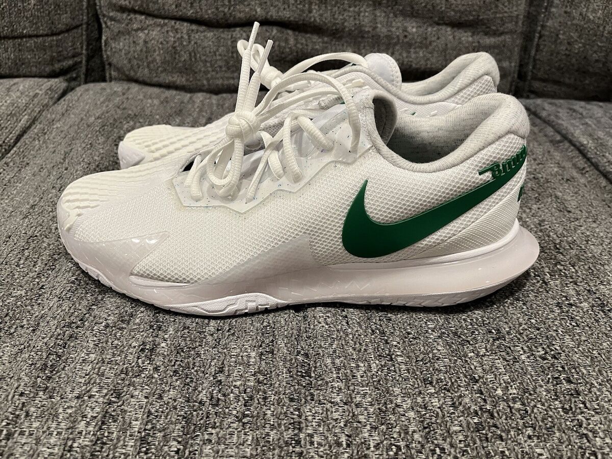 Nike Zoom Vapor Cage 4 Rafa Nadal Tennis Shoes White/Green Nike Zoom Vapor Cage 4 Rafa Nadal Tennis Shoes White/Green