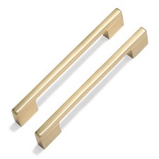 6 Pack 5 in 128mm or 6-1/4 in 160mm Hole Center Cabinet Pulls Light Brushed B...