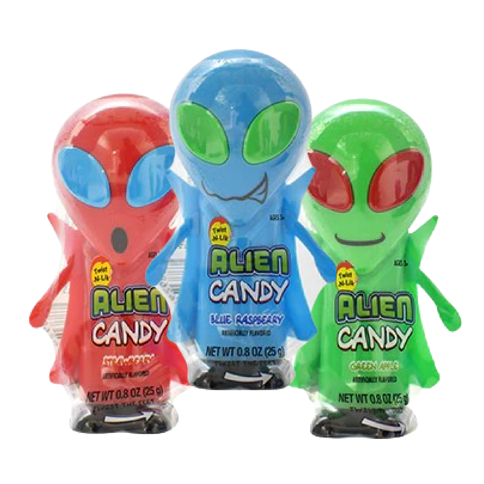 Full Box 12x Aliens Koko's Twist N Lik Assorted Flavor Alien Novelty ...