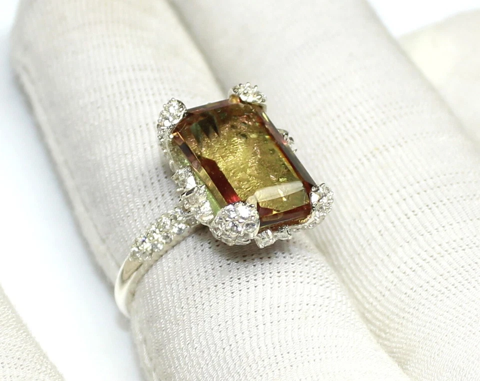 Genuine Color Change Russian Zultanite 925 Silver Ring, Alexandrite Ring on ebay - Image 2 of 4
