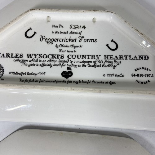 Charles Wysocki's Country Heartland Limited Editions 2 Plates - Picture 5 of 7