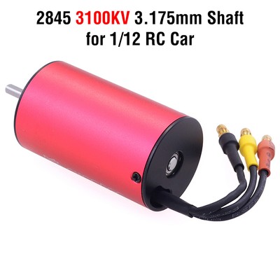 SURPASSHOBBY 2845 3100KV Brushless Motor 3.175mm for Traxxas HSP 1/12 RC Car