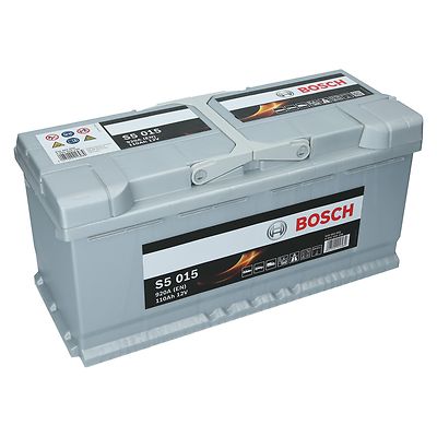 PKW Autobatterie 12 Volt 110 Ah Bosch S5 015 Starterbatterie ersetzt 105Ah
