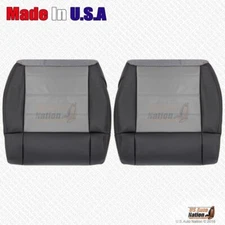 2010 2011 For Jeep Wrangler Unlimited Front Bottoms Leather Cover 2 Tone Gray