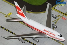 GEMINI JETS TWA BOEING B747SP 1/400 DIE-CAST MODEL GJTWA1495 IN STOCK