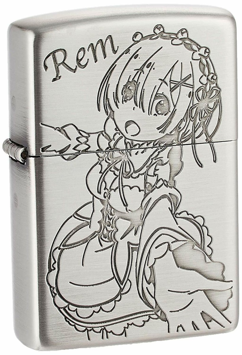 Zippo Re Zero Starting Life In Another World Rem Silver Brass Oil