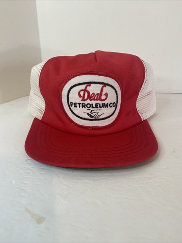 Casquette Snapback Vintage Pétrolière Continental Petroleum Années 80 - Maille, Neuf Sans étiquette