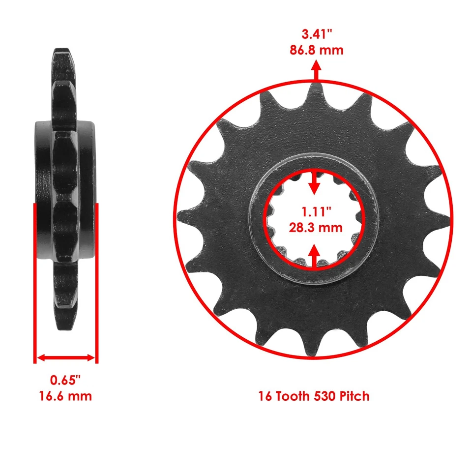 Front & Rear Sprockets for Honda VFR750F Interceptor 750 Rc36 1990-1997 - Image 2 of 4
