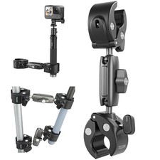 Aluminum Bike Bicycle Motorcycle Handlebar Dual Clamp Mount for GoPro Insta360