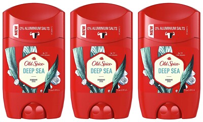  Old Spice Deep Sea Deodorant Deo Stick Deostick ohne Aluminium Herren 3x 50ml 