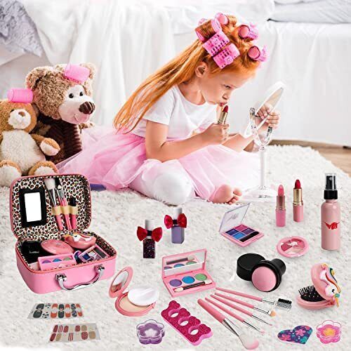Kids Washable Makeup Girl Toys Kids Makeup Kit for Girl, Real Make Up Set, eBay