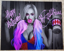 Scarlett Bordeaux SIGNED Spotlight Photo Inscribed Wrestling Autograph 8x10 WWE